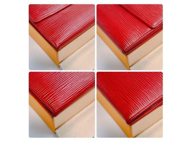 Louis Vuitton Sarah Geldbörse Rotes Leder - Ansicht 10