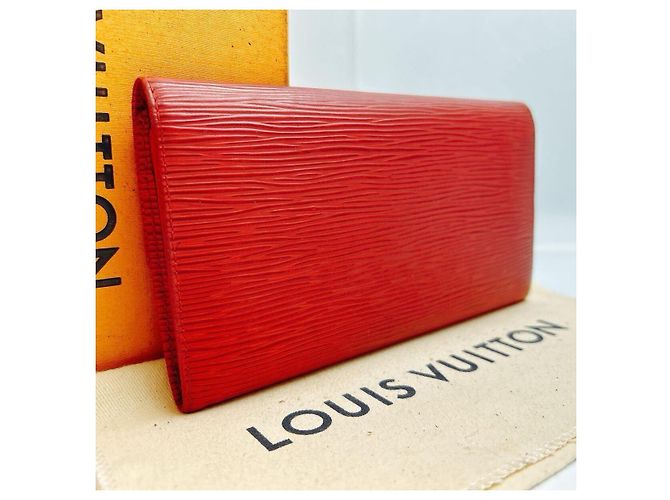 Louis Vuitton Sarah Geldbörse Rotes Leder - Ansicht 2