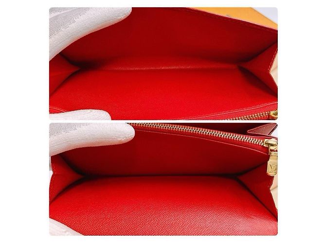 Louis Vuitton Sarah Geldbörse Rotes Leder - Ansicht 6