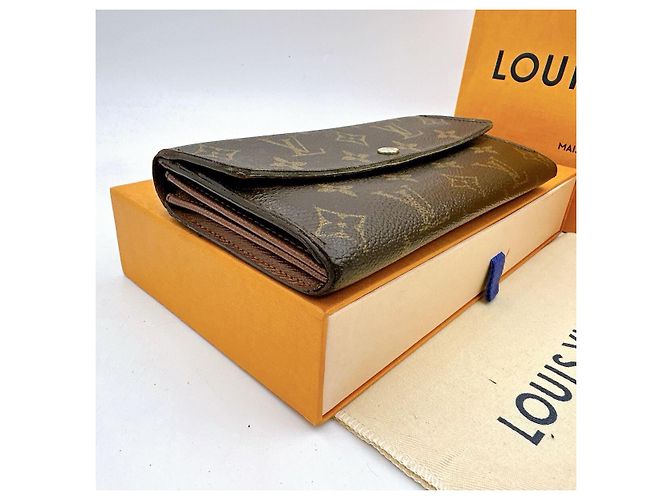 Cartera Louis Vuitton Sarah Marrón Cuero Castaño - vista 3