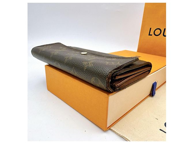 Cartera Louis Vuitton Sarah Marrón Cuero Castaño - vista 4
