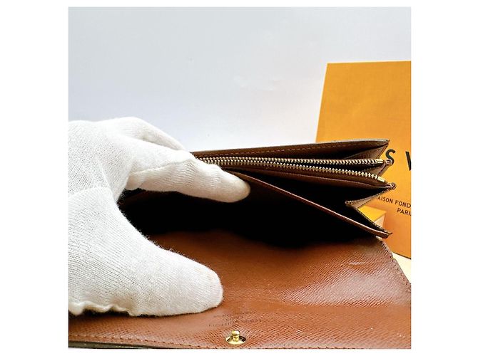 Cartera Louis Vuitton Sarah Marrón Cuero Castaño - vista 7