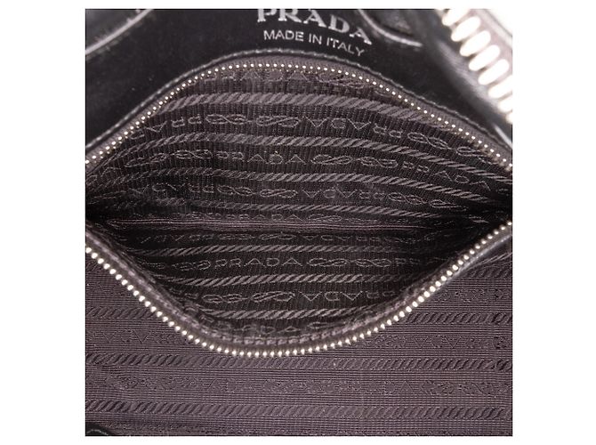 Bolso de cámara Diagramme de piel de ternera suave negra de Prada - vista 5