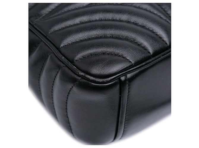 Bolso de cámara Diagramme de piel de ternera suave negra de Prada - vista 8