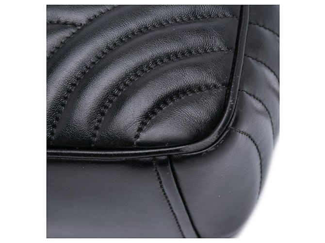 Bolso de cámara Diagramme de piel de ternera suave negra de Prada - vista 9