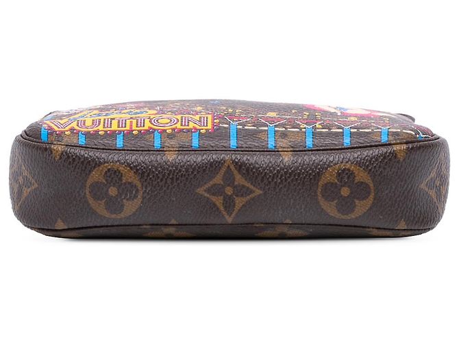 Mini Pochette Accessoires Vivienne Natale in Monogramma Marrone Louis Vuitton - vista 3