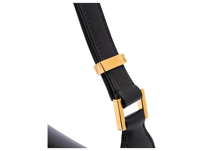 Borsa a spalla Valentino Vlogo in pelle nera media Nero - vista 15