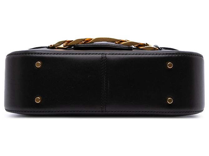 Borsa a spalla Valentino Vlogo in pelle nera media Nero - vista 3