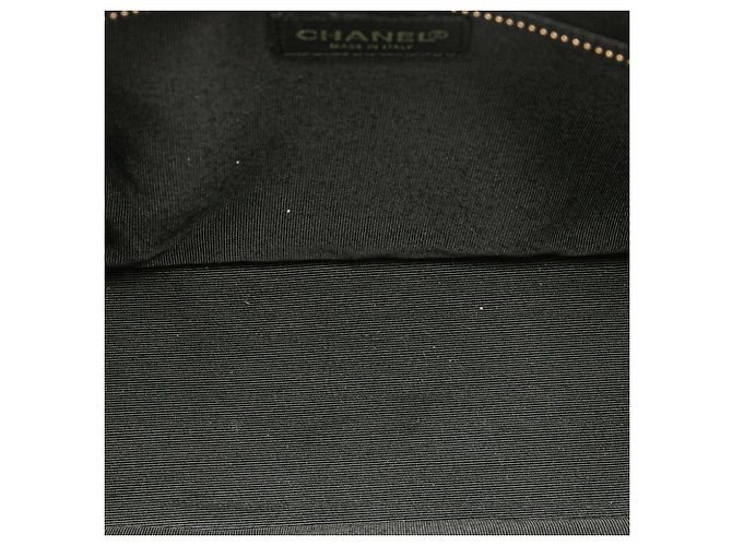 Chanel Schwarze CC Schokoladentafel Lammleder Tasche - Ansicht 4