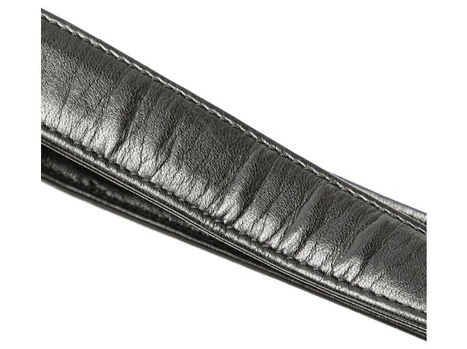 Chanel Schwarze CC Schokoladentafel Lammleder Tasche - Ansicht 9