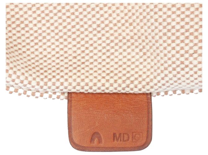 Hermès Marrone Toile H Plume Quadrige al Filo Steeple 31 Beige - vista 10
