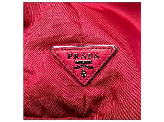 Borsa satchel reversibile Prada Pink Tessuto Rosa - vista 5