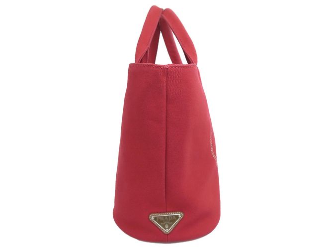 Bolso Tote Canapa de Prada Roja - vista 3
