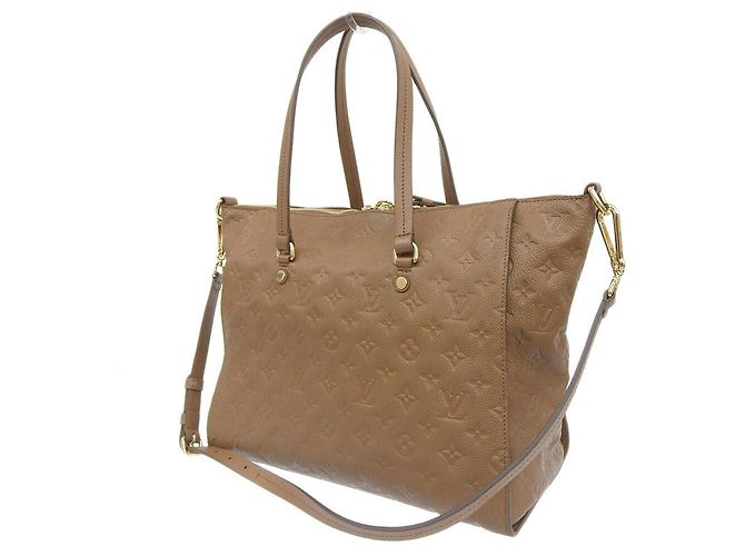 Borsa Tote Lumineuse PM Monogram Empreinte Louis Vuitton M94323 Marrone - vista 2