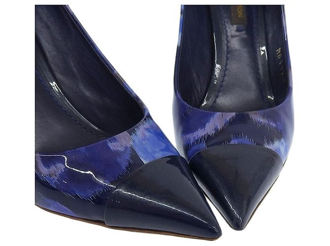 Décolleté floreali navy Louis Vuitton Blu Blu navy - vista 3