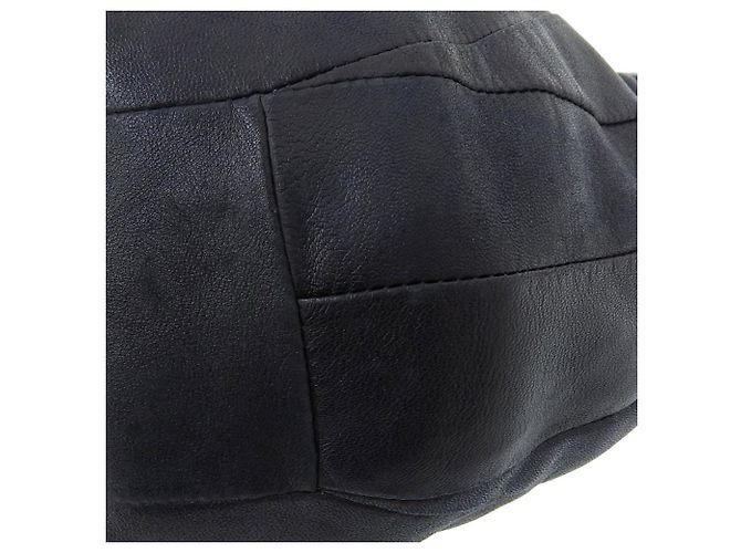 Borsa a spalla in pelle con catena Salvatore Ferragamo Nero - vista 3