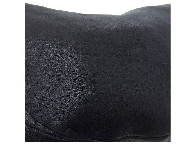 Borsa a spalla in pelle con catena Salvatore Ferragamo Nero - vista 4