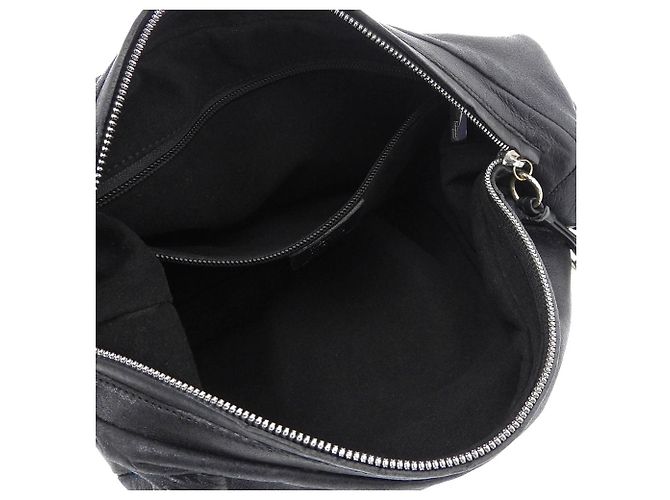 Borsa a spalla in pelle con catena Salvatore Ferragamo Nero - vista 5