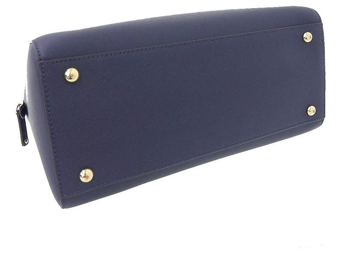 Borsa in pelle Michael Kors blu navy Giallo - vista 3
