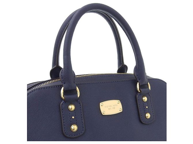 Borsa in pelle Michael Kors blu navy Giallo - vista 4