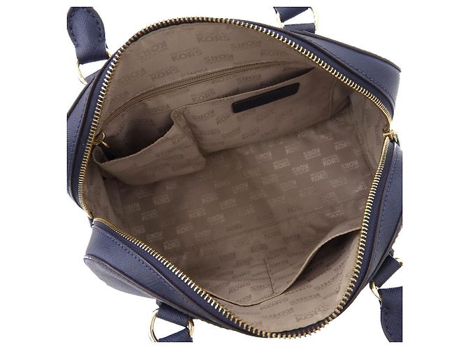 Borsa in pelle Michael Kors blu navy Giallo - vista 5