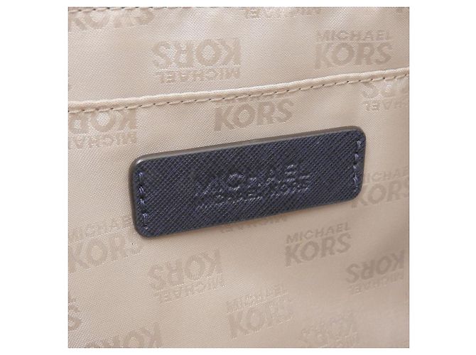 Borsa in pelle Michael Kors blu navy Giallo - vista 6