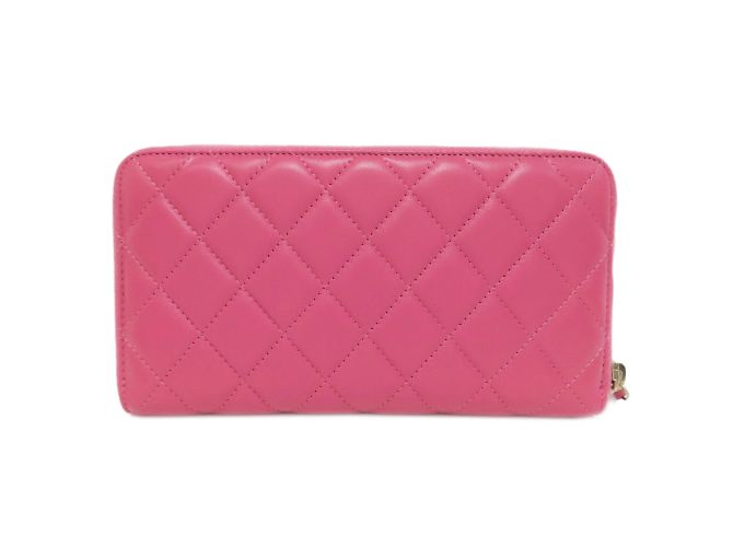 Portafoglio lungo Chanel Matelassé Coco Mark Rosa - vista 2