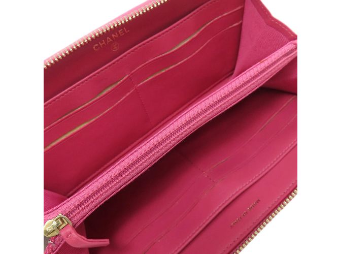 Portafoglio lungo Chanel Matelassé Coco Mark Rosa - vista 4