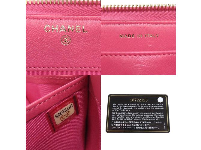 Portafoglio lungo Chanel Matelassé Coco Mark Rosa - vista 6