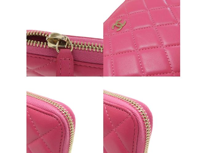 Portafoglio lungo Chanel Matelassé Coco Mark Rosa - vista 9