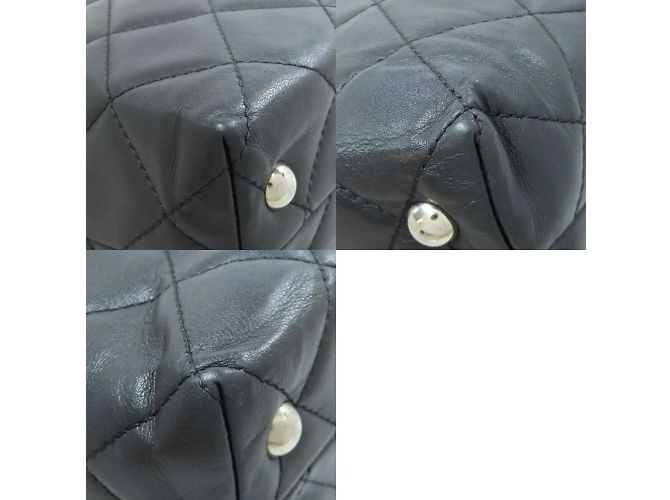Borsa Tote Chanel Matelassé Coco Mark Nero - vista 10