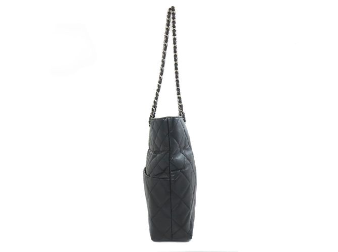 Borsa Tote Chanel Matelassé Coco Mark Nero - vista 3