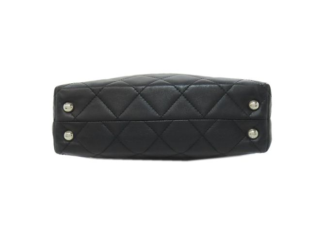 Borsa Tote Chanel Matelassé Coco Mark Nero - vista 4