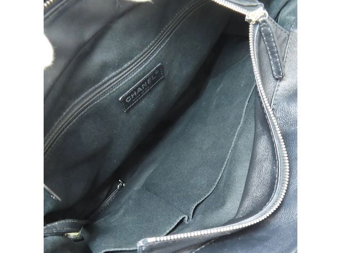 Borsa Tote Chanel Matelassé Coco Mark Nero - vista 5