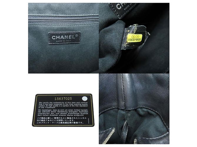 Borsa Tote Chanel Matelassé Coco Mark Nero - vista 6