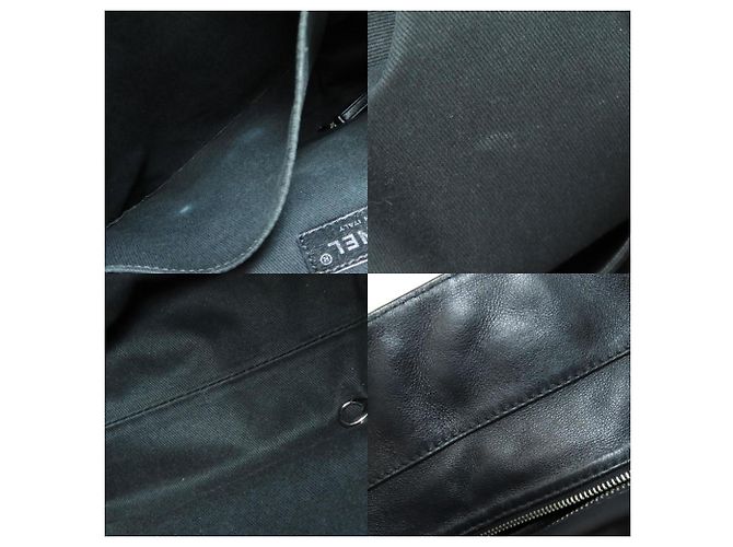 Borsa Tote Chanel Matelassé Coco Mark Nero - vista 7