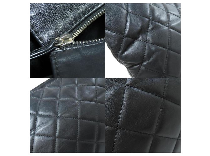 Borsa Tote Chanel Matelassé Coco Mark Nero - vista 8