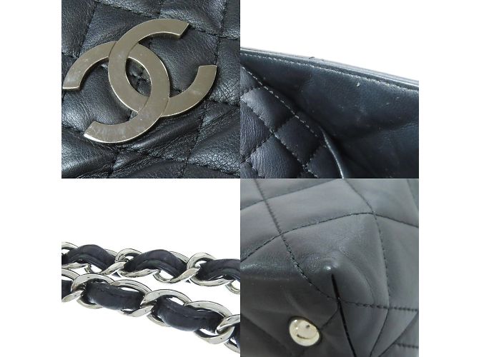 Borsa Tote Chanel Matelassé Coco Mark Nero - vista 9