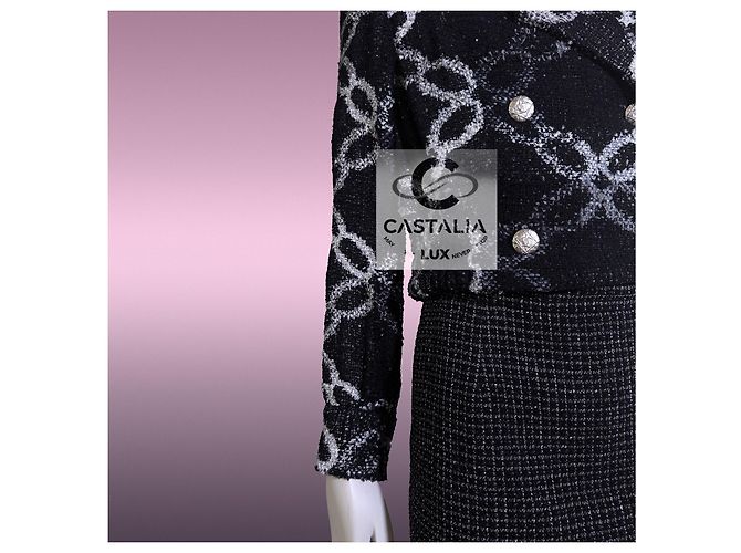 Chanel Neue Werbekampagne 2019 Schwarze Tweedjacke 34 FR - Ansicht 10