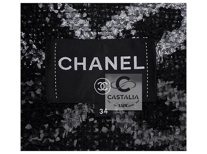Chanel Neue Werbekampagne 2019 Schwarze Tweedjacke 34 FR - Ansicht 12