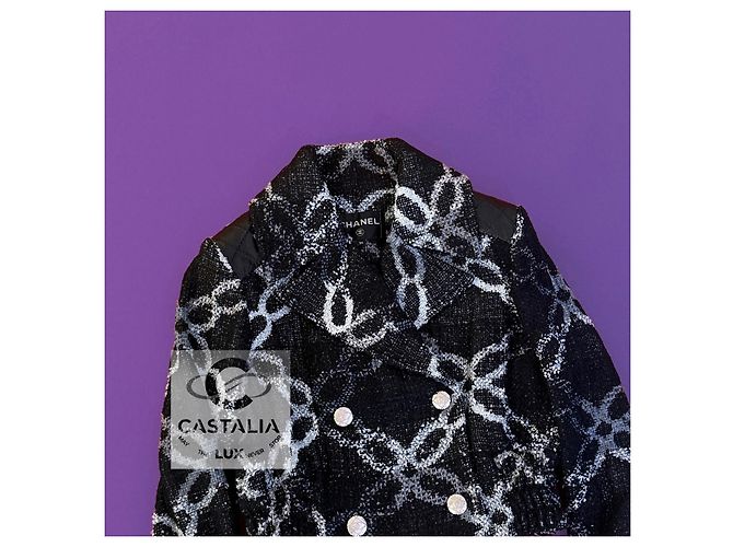 Chanel Neue Werbekampagne 2019 Schwarze Tweedjacke 34 FR - Ansicht 7