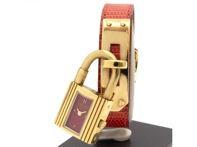 Kelly-Uhr von Hermès. Golden - Ansicht 6