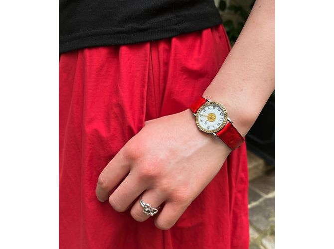 Sellier-Uhr von Hermès Golden - Ansicht 2