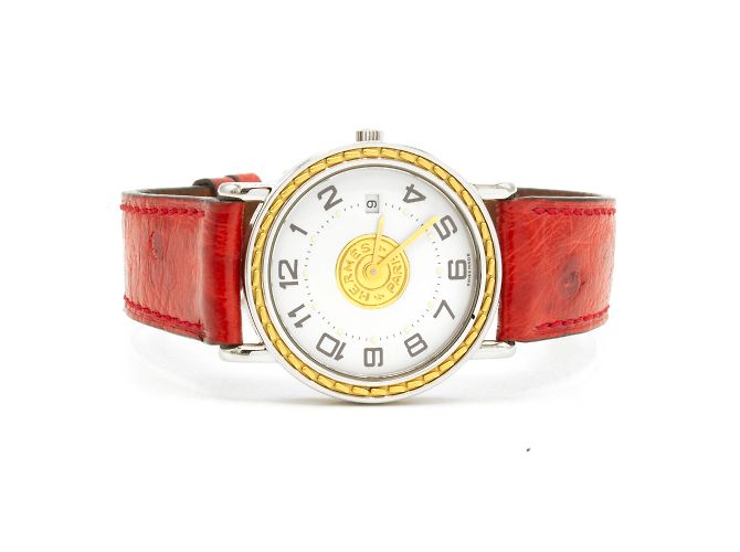 Sellier-Uhr von Hermès Golden - Ansicht 4