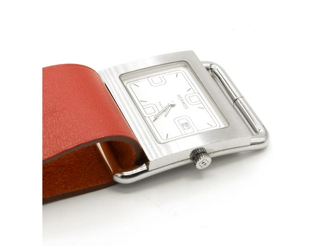 und eine originale Hermès-Uhr. Silber - Ansicht 4