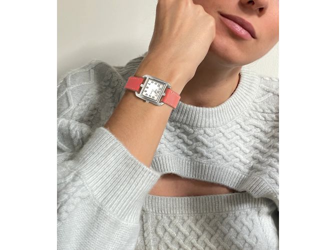 Reloj de dama Hermès "Cape Cod" modelo CC1.210 Plata - vista 2