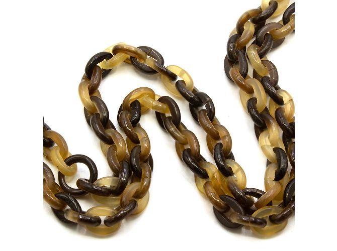 Collana Hermès in corno di bufalo. Multicolore - vista 5