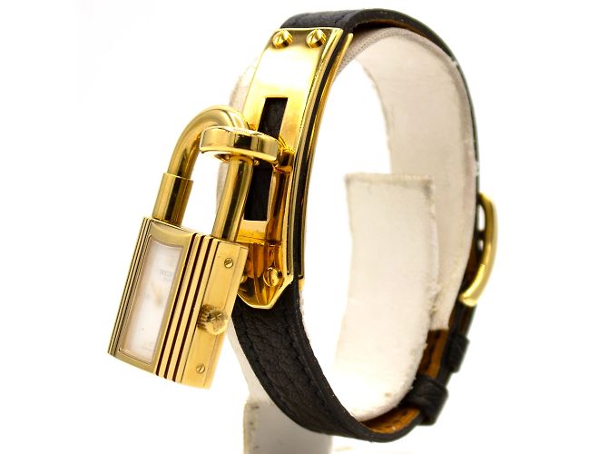 Kelly-Uhr von Hermès. Golden - Ansicht 5