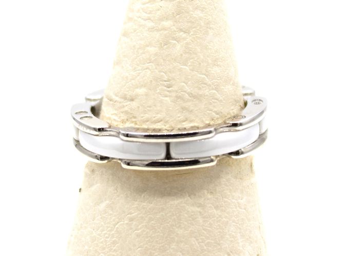 Chanel Ultra Ring aus Weißgold und weißer Keramik Größe 52 Silber - Ansicht 3