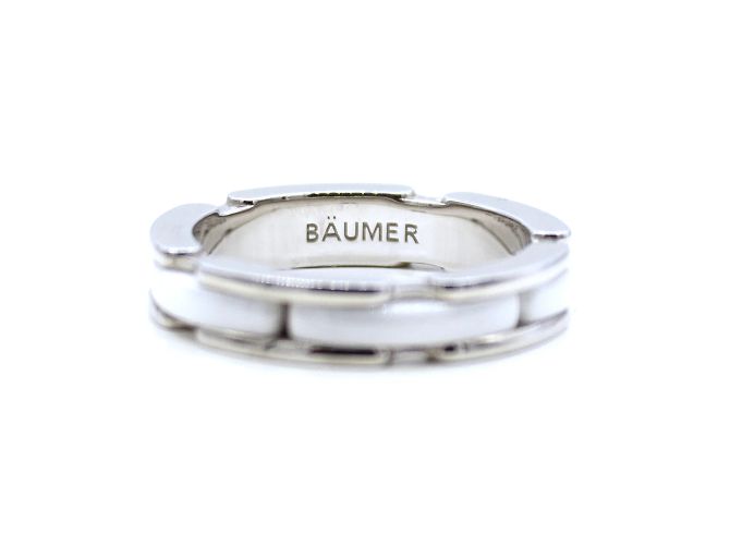 Chanel Ultra Ring aus Weißgold und weißer Keramik Größe 52 Silber - Ansicht 5